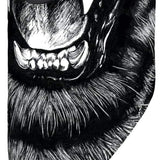 FACEMASK STANDARD 10K SS 12W - Black facemask with white logo on left side.