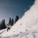 Arbor Guch Splitboard Skin - 2024 model with a black base and subtle, repeating pattern of small white dots.
