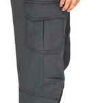 Arctix Snowboard Cargo Pants 2023 - Dark gray snowboard cargo pants with zippered pockets and a black waistband.