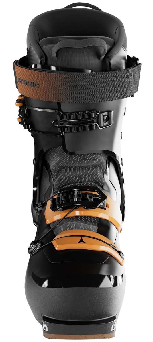 Atomic Backland XTD 100 Ski Boots 2024 - Black ski boots with silver buckles and straps.