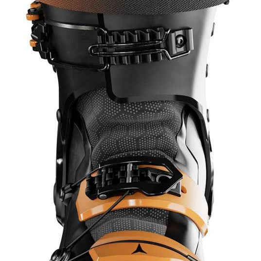 Atomic Backland XTD 100 Ski Boots 2024 - Black ski boots with silver buckles and straps.