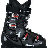 Atomic Hawx Magna 80 - Black ski boots with silver buckles and red accents.