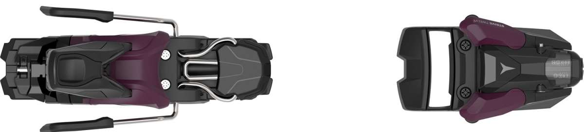 Atomic Strive 12 Binding 2024 - Black binding with silver hardware.