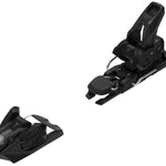Atomic Strive 12 Binding - Black plastic with silver hardware, angled view of toe piece and pivot.