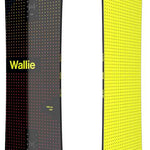 Bataleon Wallie Snowboard 2024 - Black snowboard with yellow accents and a dotted pattern on top sheet.