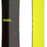 Bataleon Wallie Snowboard 2024 - Black snowboard with yellow accents and a dotted pattern on top sheet.
