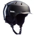 Bern Hendrix MIPS Helmet 2024 - Black helmet with white logo on the side and a black strap in the back.