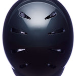 Bern Hendrix MIPS Helmet 2024 - Black helmet with white logo on top, black chin strap and ventilation holes.