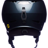 Bern Hendrix MIPS Helmet 2024 - Black helmet with white logo on front, black chin strap and ventilation holes on top.