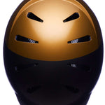Bern Hendrix MIPS Helmet 2024 - Black helmet with a gold top, featuring two black vents on the front and one vent at the back.