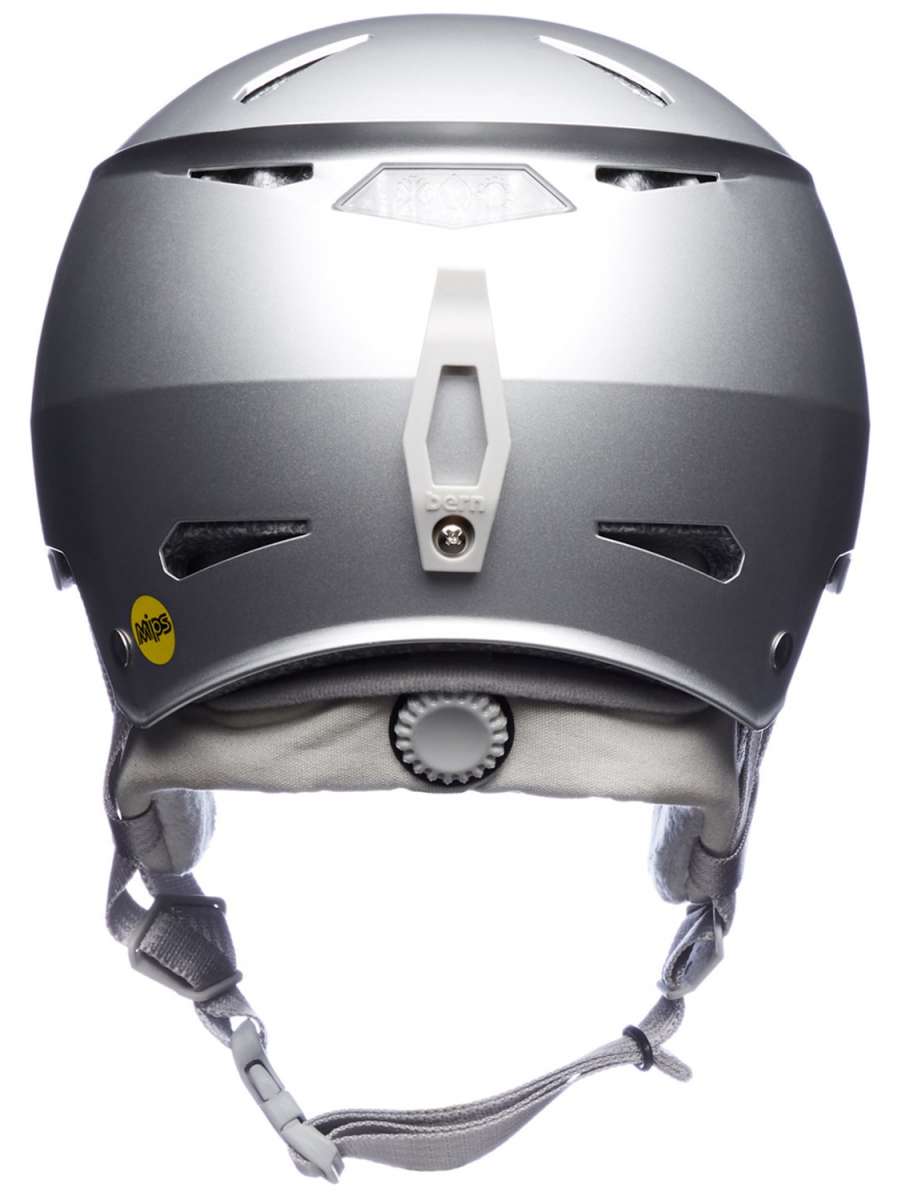 Bern Hendrix MIPS Helmet 2024 - Matte black helmet with a white logo on the front and a silver buckle on top.