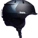 Bern Hendrix MIPS Helmet 2024 - Black helmet with white logo on the side and a black strap in the back.