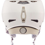 Bern Hendrix MIPS Helmet 2024 - White helmet with a black visor, featuring a white strap and a silver buckle on top.