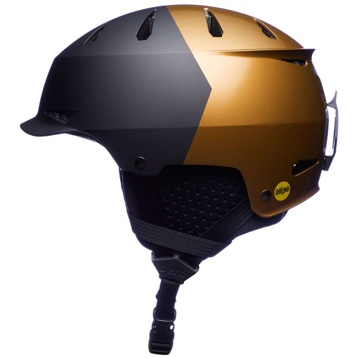 Bern Hendrix MIPS Helmet 2024 - Matte black helmet with a white logo on the front and a silver buckle on top.