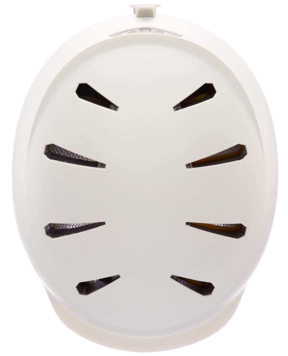 Bern Hendrix MIPS Helmet 2024 - White helmet with black straps and a white logo on the front.