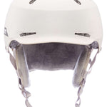 Bern Hendrix MIPS Helmet 2024 - White helmet with a black logo on the side and gray straps.