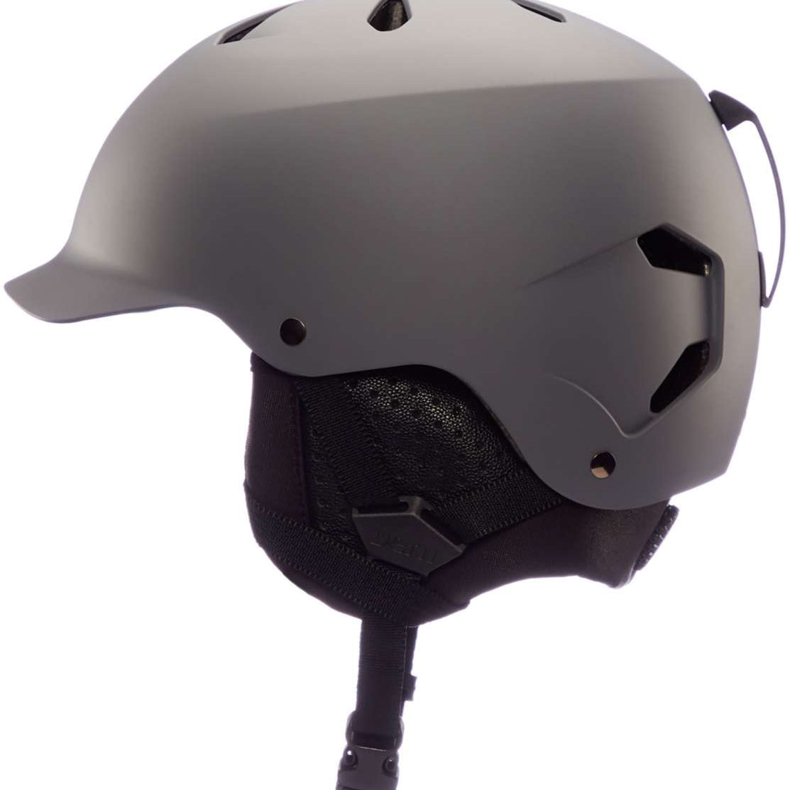 Bern Watts Classic Helmet 2023 - Matte black helmet with a sleek, aerodynamic design and ventilation holes on top.