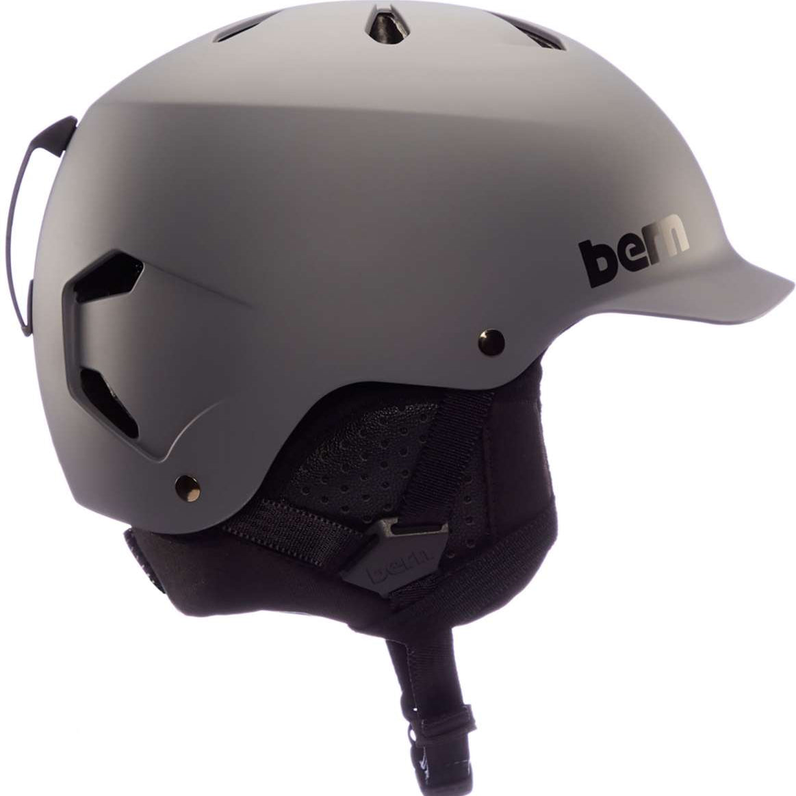 Bern Watts Classic Helmet 2023 - Matte black helmet with a sleek, aerodynamic design and ventilation system visible on top.