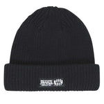 Beyond Medals Culture Beanie 2024 - Black beanie with white logo on cuff.