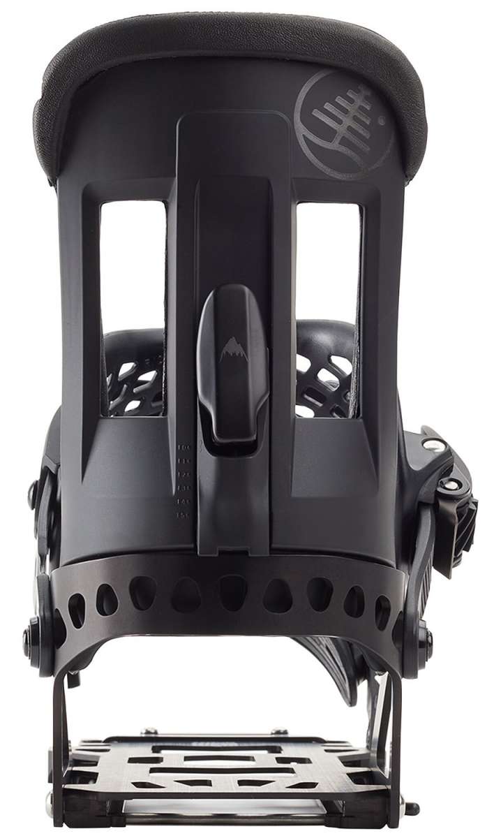 Burton Hitchhiker Splitboard Bindings 2024 - Black bindings with a sleek, modern design and silver hardware.