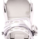 Burton Women's Lexa Snowboard Bindings - White bindings with a textured pattern on the straps and buckles.
