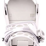 Burton Women's Lexa Snowboard Bindings - White bindings with a textured pattern on the straps and buckles.