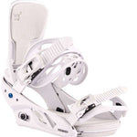 Burton Women's Lexa Snowboard Bindings - White bindings with black buckles and straps.