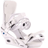Burton Women's Lexa Snowboard Bindings - White bindings with black buckles and straps.