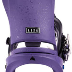Burton Women's Lexa Snowboard Bindings - A purple snowboard binding with a black strap and buckle.