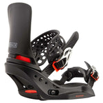 Burton Women's Lexa X EST Snowboard Binding 2023 - Black snowboard bindings with white and red accents.