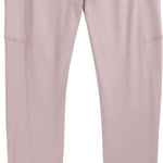 Burton Ladies Midweight X Base Layer Pant 2023 - A pair of light pink base layer pants with a small black triangle logo on the waistband.