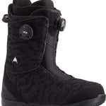 Burton Swath BOA Snowboard Boot 2024 - Black snowboard boots with a textured pattern and white logo on the side.