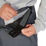 DC Banshee Insulated Pant 2023 - Black insulated snowboard pants with zippered pockets and adjustable cuffs.