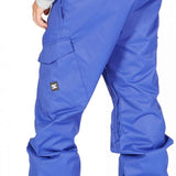 DC Banshee Insulated Pant 2023 - A pair of insulated snowboard pants with a black and white logo on the left leg.