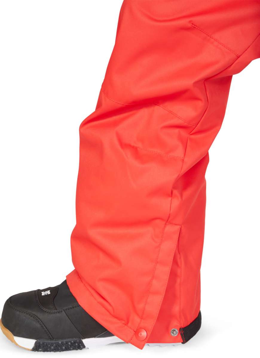 DC Junior's Banshee Insulated Pant 2023 - Black snow pants with a subtle white stripe down the side of each leg.