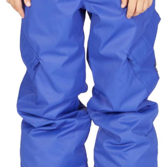 DC Junior's Banshee Insulated Pant - Pant is royal blue with a slight sheen, featuring two front pockets and belt loops.