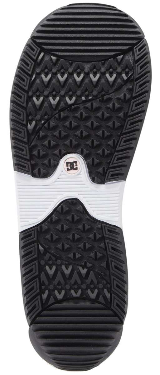 DC Women's Phase Pro BOA Step On Snowboard Boots 2024 - Black snowboard boots with a textured rubber outsole and silver metal hardware.