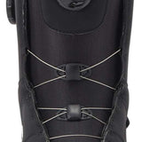 DC Women's Phase Pro BOA Step On Snowboard Boots 2024 - Black snowboard boots with a white logo on top and silver hardware.