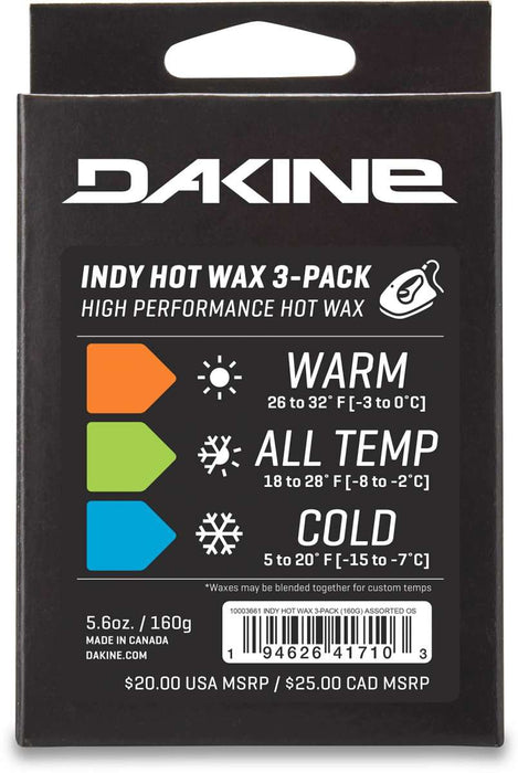 Dakine Indy Hot Wax 3 Pack 160g 2022-2023
