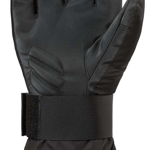 Dakine Wrist Guard Gloves - A pair of black gloves with a wrist guard and Velcro strap closure.