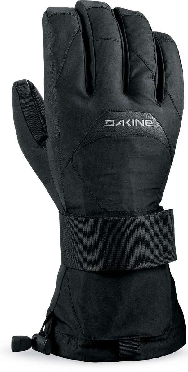 Dakine Wrist Guard Gloves 2022-2023 - A pair of black gloves with a wrist guard and Dakine logo on the back of the hand.