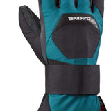 Dakine Wrist Guard Gloves - A pair of gloves with a black wrist guard strap and teal palm side.