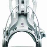 Flow Women's Mayon Snowboard Bindings - 2022 model bindings with a sleek, modern design and a predominantly black color scheme.