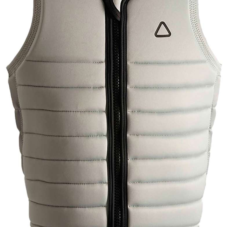 Follow Primary Impact Vest 2023 - White vest with black trim and a triangular logo on the upper right side.
