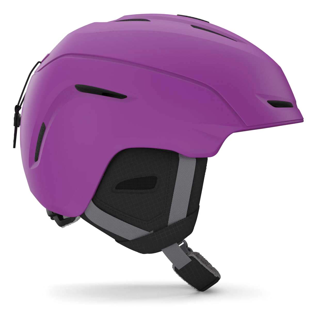 Giro Junior's Neo MIPS Helmet 2023 - A matte black helmet with a white logo on the front and a sleek, aerodynamic design.