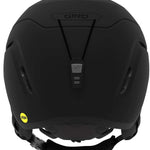 Giro Junior's Neo MIPS Helmet 2023 - A matte black helmet with a sleek, aerodynamic design and a prominent "GIRO" logo on top.