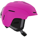 Giro Junior's Neo MIPS Helmet 2023 - A matte black helmet with a white logo on the front and a sleek, aerodynamic design.