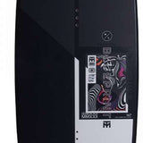 Hyperlite Trever Maur Blueprint Wakeboard 2022 - A black wakeboard with a white logo and blue accents on the top sheet.