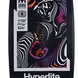 Hyperlite Trever Maur Blueprint Wakeboard 2022 - A black wakeboard with a white and purple abstract design on top.
