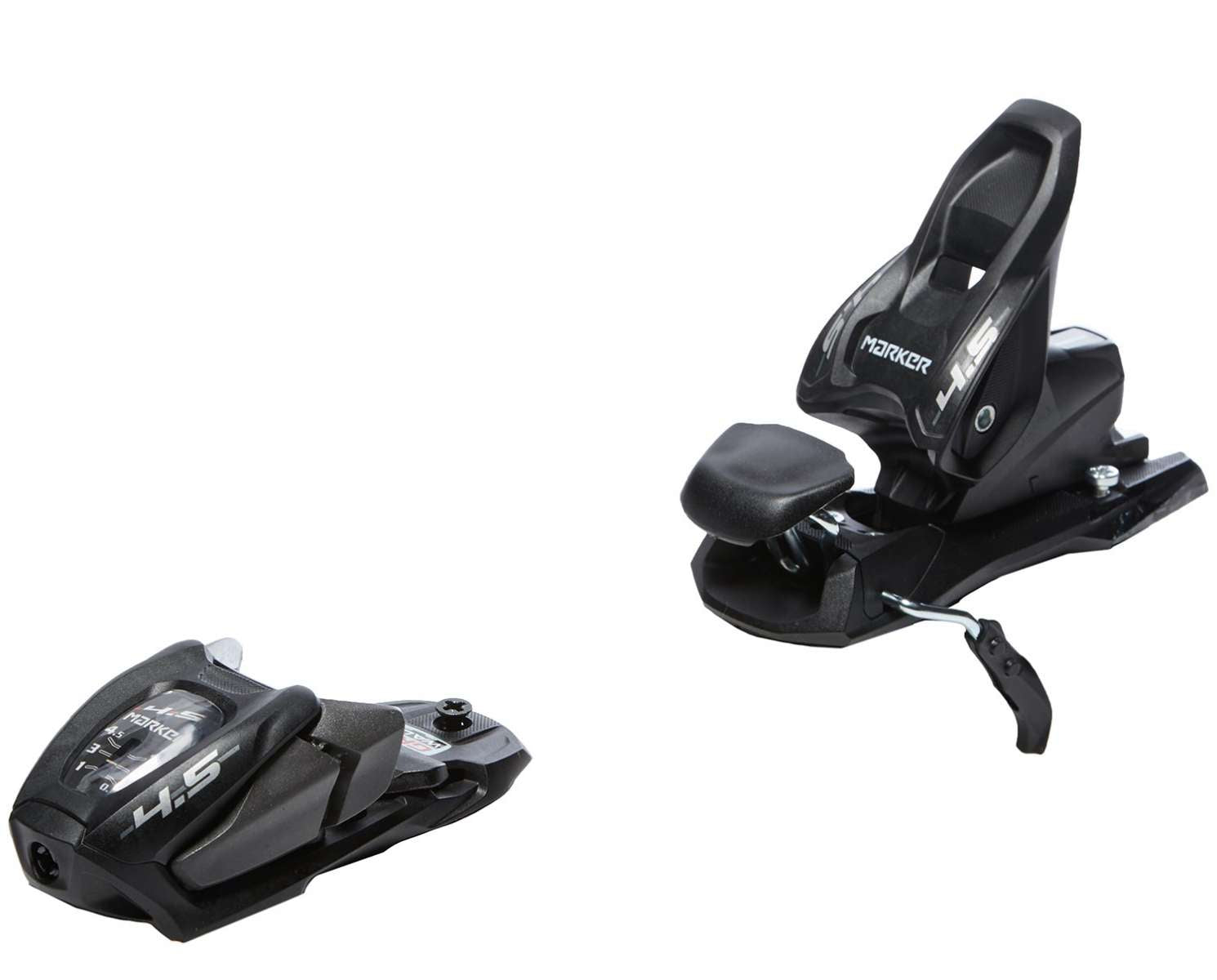 Tyrolia Junior 4.5 Ski Binding - Black plastic binding with silver screws and a black lever on top.
